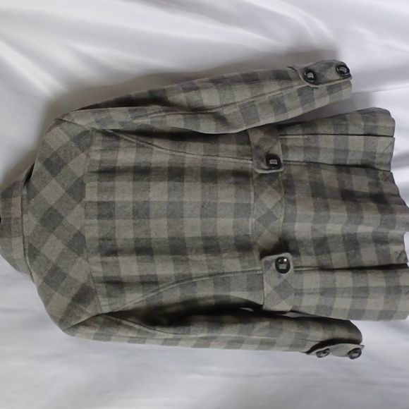 Steve Madden Plaid Wool blend coat - Picture 5 of 9